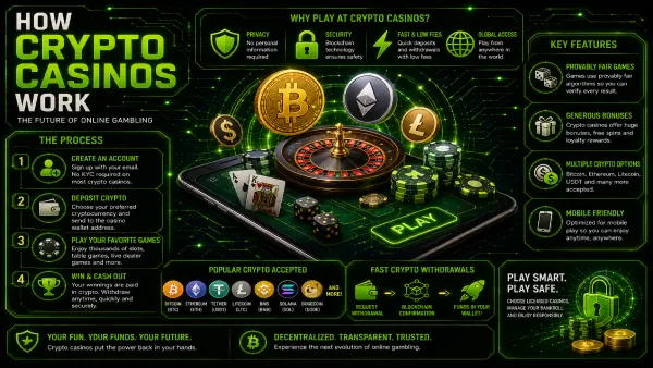 How crypto casinos work
