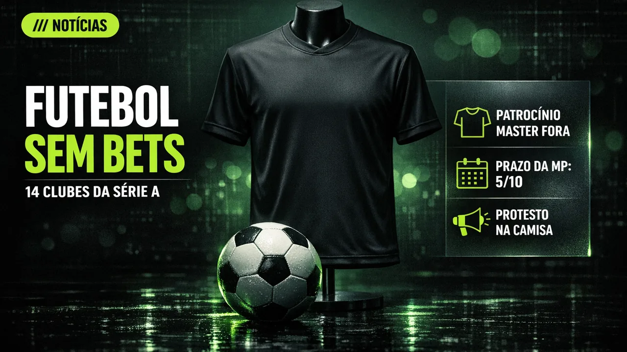 Futebol sem bets: 14 clubes da Série A perderam o patrocínio master